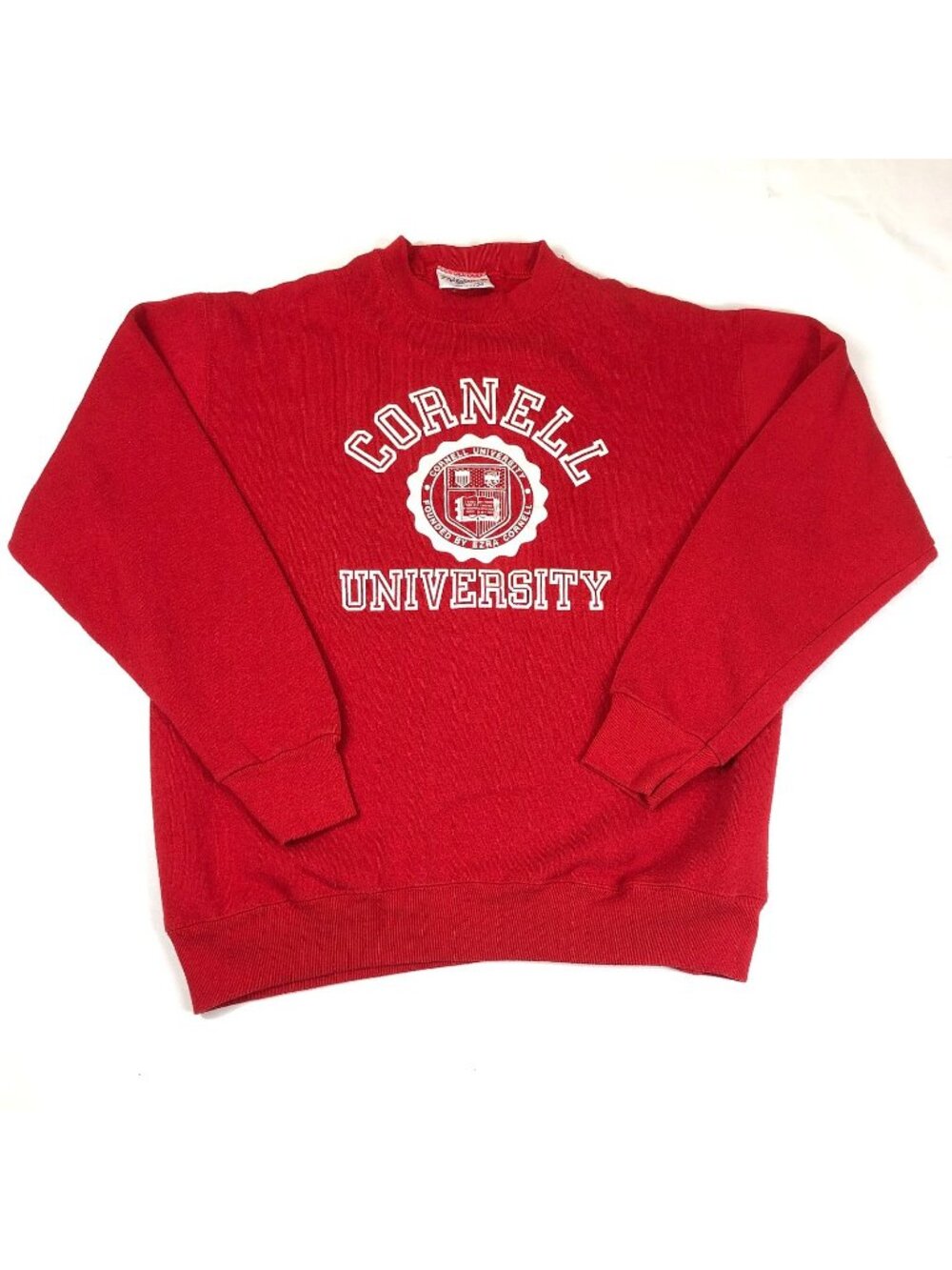 Vintage Velva Sheen Cornell University Raglan Crewneck Sweatshirt Medium USA